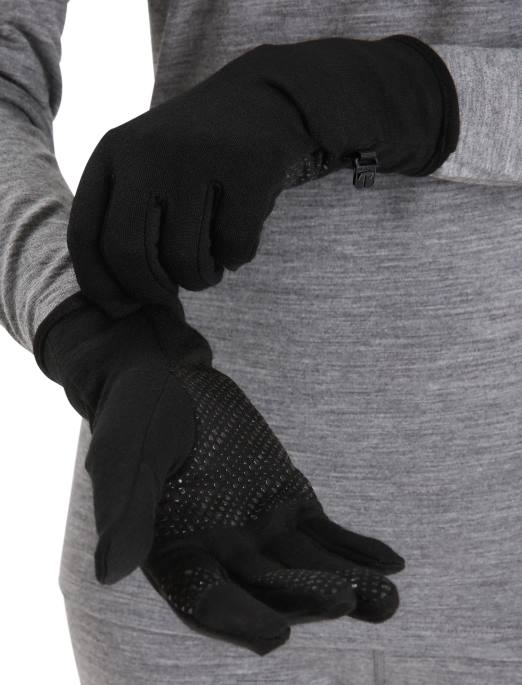 Icebreaker unisex merino kvantehandsker B00X301 tøj sort
