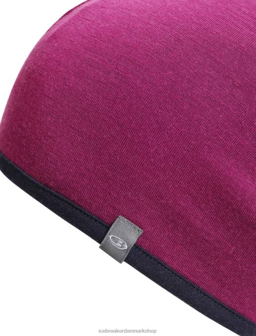 Icebreaker unisex merino lomme beanie B00X314 tilbehør go berry/midnight navy