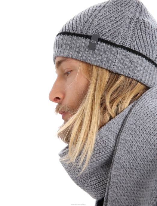 Icebreaker unisex merino waypoint hue B00X329 tilbehør gruslyng/sort