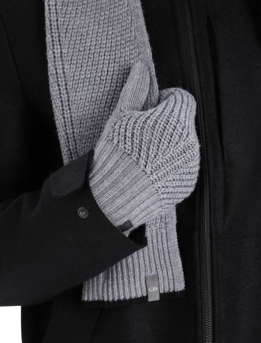 Icebreaker unisex merino waypoint tørklæde B00X334 tilbehør gruslyng/sort