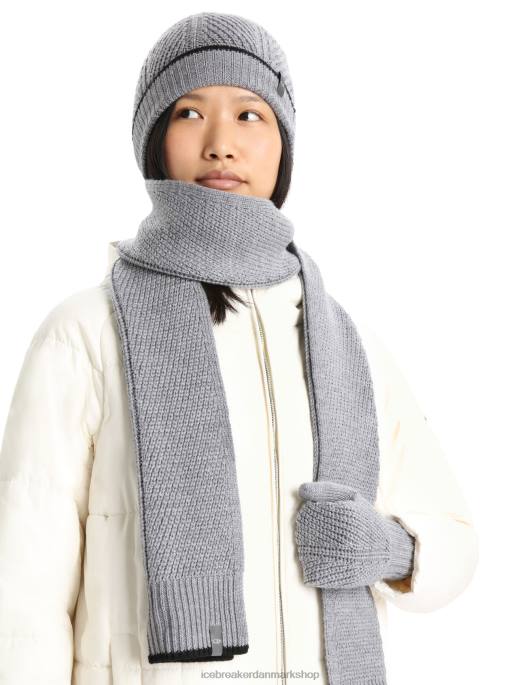 Icebreaker unisex merino waypoint tørklæde B00X334 tilbehør gruslyng/sort