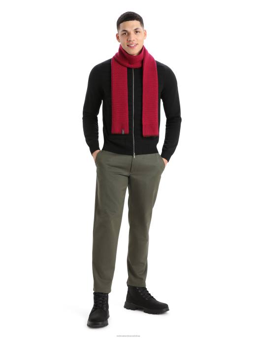 Icebreaker unisex merino waypoint tørklæde B00X465 tilbehør kirsebær/espresso