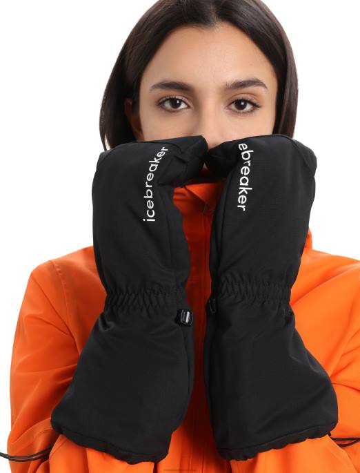 Icebreaker unisex merinoloft luffer B00X307 tøj sort/emalje