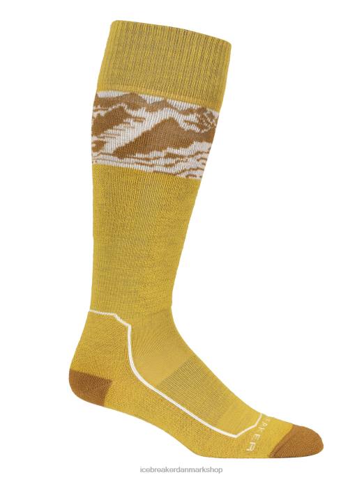 Icebreaker Kvinder merino ski+ lys over kalvealperne 3d B00X919 tilbehør lydløst guld/nelliker