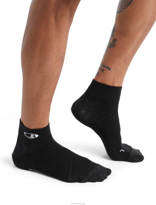 Icebreaker Mænd merino run+ ultralette ministrømper B00X276 tilbehør sort/sne