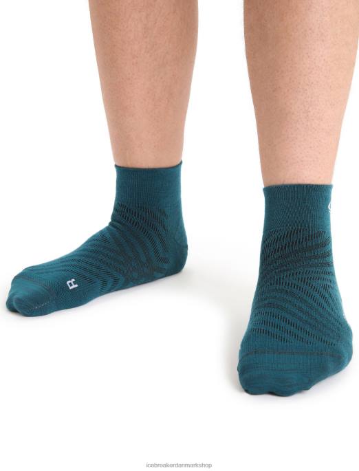 Icebreaker Mænd merino run+ ultralette ministrømper B00X277 tilbehør grøn herlighed/sne