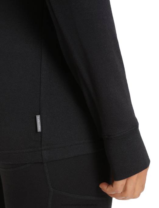 Icebreaker Kvinder merino quantum iii langærmet jakke med lynlås B00X714 tøj sort