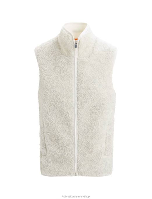 Icebreaker Kvinder realfleece merino vest med høj luv B00X677 tøj ecru lyng