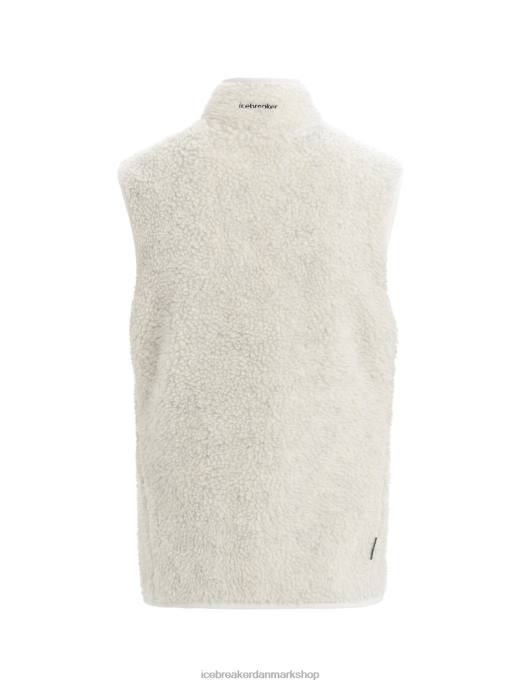 Icebreaker Kvinder realfleece merino vest med høj luv B00X677 tøj ecru lyng