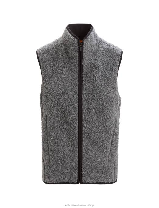 Icebreaker Kvinder realfleece merino vest med høj luv B00X678 tøj grusstenslyng