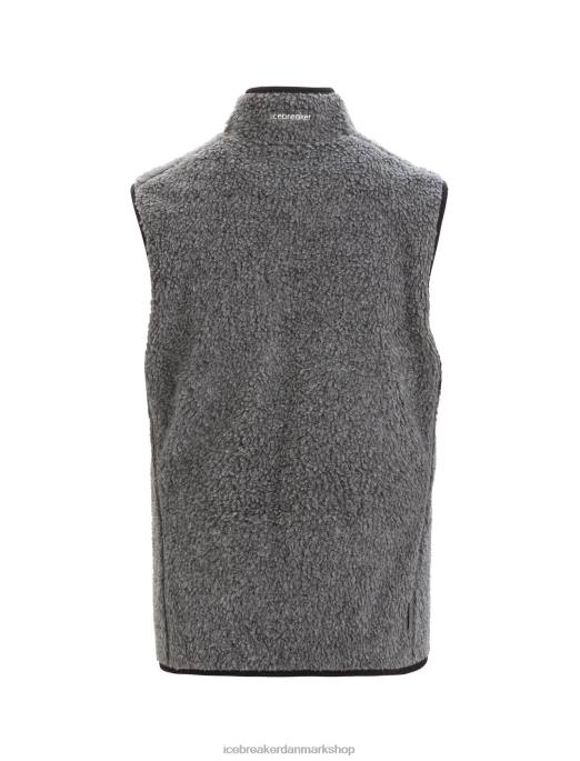 Icebreaker Kvinder realfleece merino vest med høj luv B00X678 tøj grusstenslyng