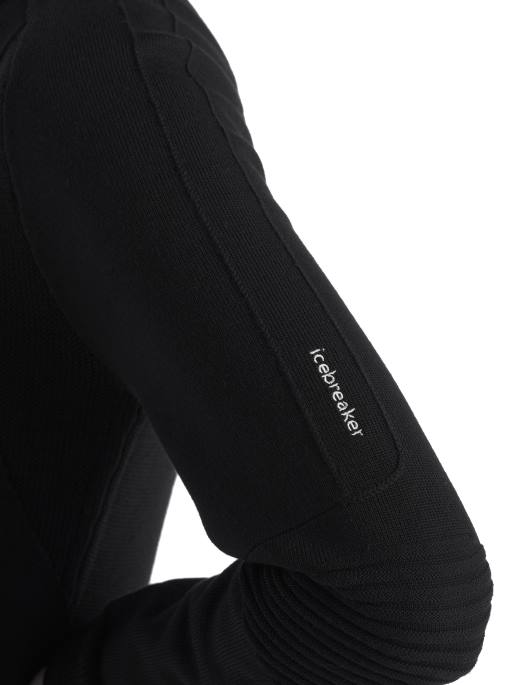 Icebreaker Kvinder zoneknit merino langærmet halv lynlås B00X724 tøj sort