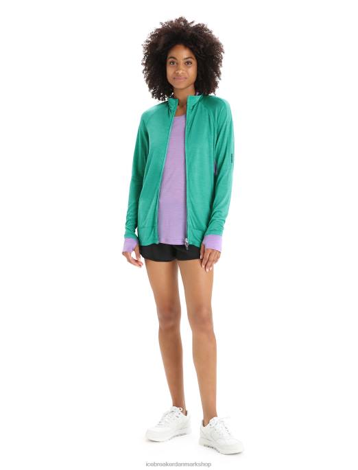 Icebreaker Kvinder zoneknit merino langærmet jakke med lynlås B00X719 tøj frisk/lilla blik