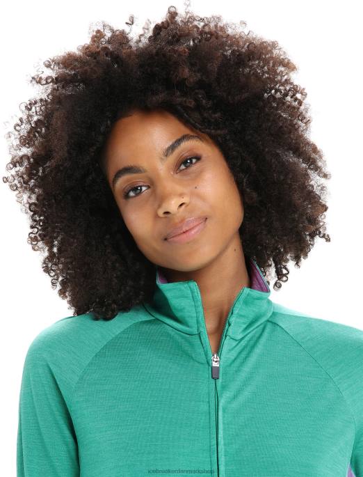 Icebreaker Kvinder zoneknit merino langærmet jakke med lynlås B00X719 tøj frisk/lilla blik