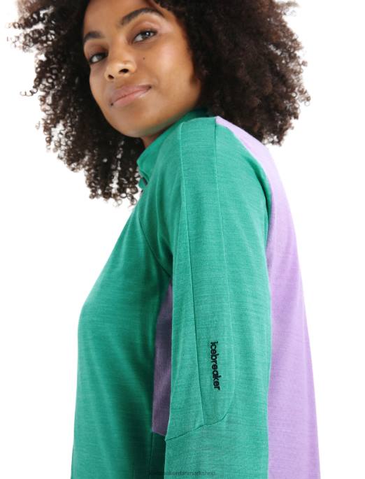 Icebreaker Kvinder zoneknit merino langærmet jakke med lynlås B00X719 tøj frisk/lilla blik