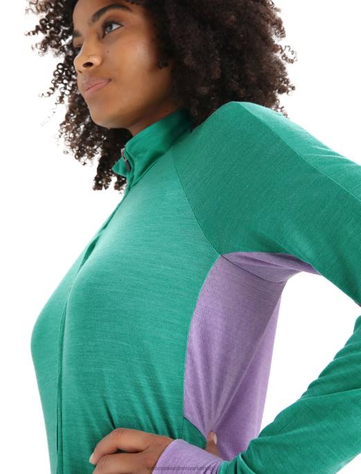 Icebreaker Kvinder zoneknit merino langærmet jakke med lynlås B00X719 tøj frisk/lilla blik