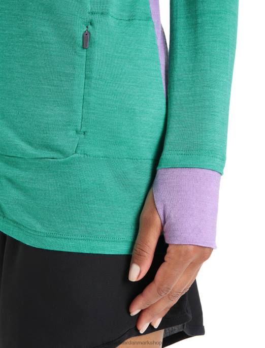 Icebreaker Kvinder zoneknit merino langærmet jakke med lynlås B00X719 tøj frisk/lilla blik