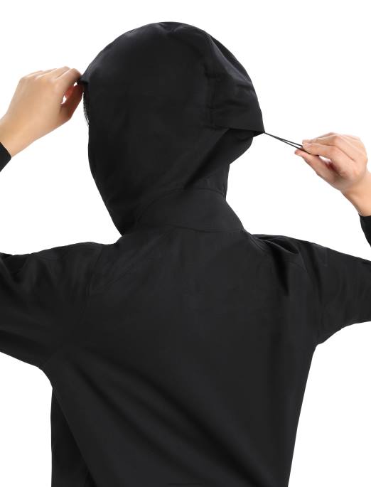 Icebreaker Kvinder shell+ merino jakke med hætte B00X827 tøj sort