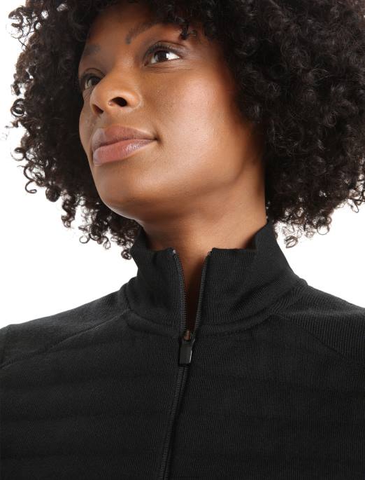 Icebreaker Kvinder zoneknit merino isoleret vest B00X684 tøj sort