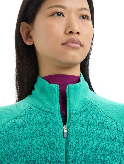 Icebreaker Kvinder zoneknit merino isoleret vest i dybet B00X682 tøj frisk/grøn herlighed