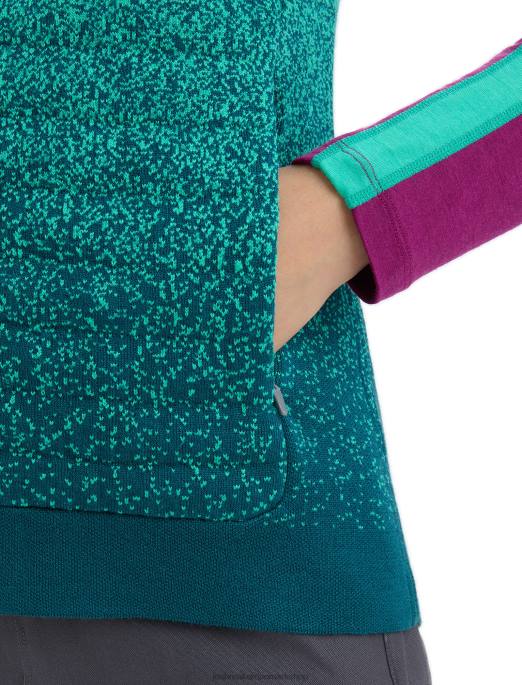 Icebreaker Kvinder zoneknit merino isoleret vest i dybet B00X682 tøj frisk/grøn herlighed