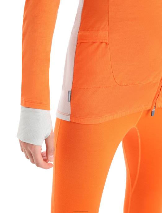 Icebreaker Kvinder zoneknit merino langærmet jakke med lynlås B00X851 tøj flash/ether