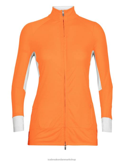 Icebreaker Kvinder zoneknit merino langærmet jakke med lynlås B00X851 tøj flash/ether