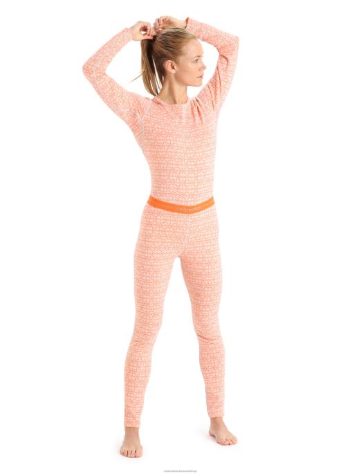 Icebreaker Kvinder merino 250 vertex termiske leggings alpine geo B00X868 tøj sne/blink