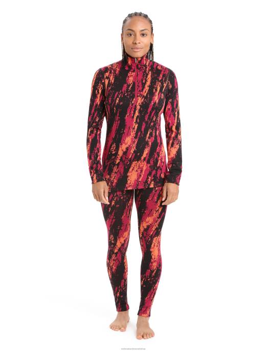 Icebreaker Kvinder merino 250 vertex termiske leggings sedimentære B00X825 tøj kirsebær/flash