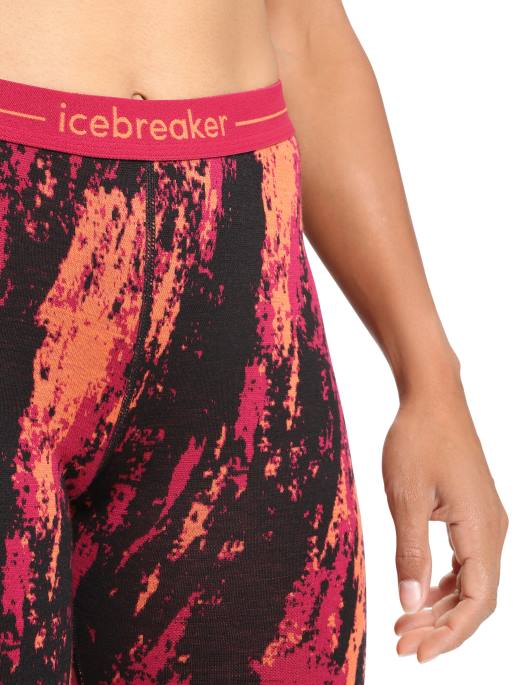 Icebreaker Kvinder merino 250 vertex termiske leggings sedimentære B00X825 tøj kirsebær/flash