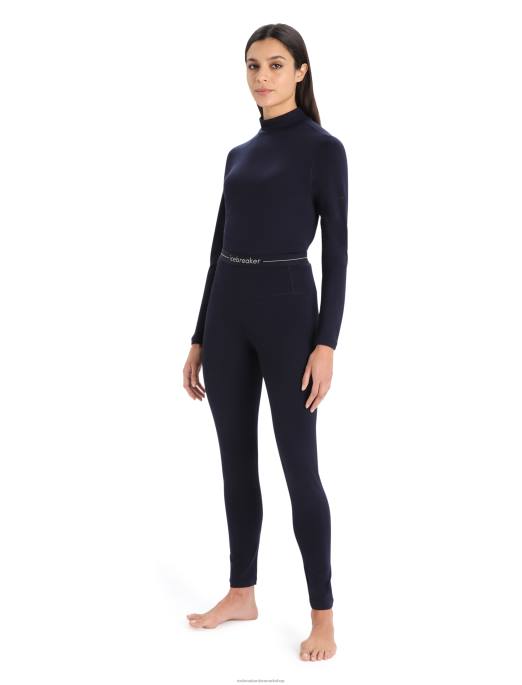 Icebreaker Kvinder merino 260 tech højtaljede termiske leggings B00X578 tøj midnatsflåde