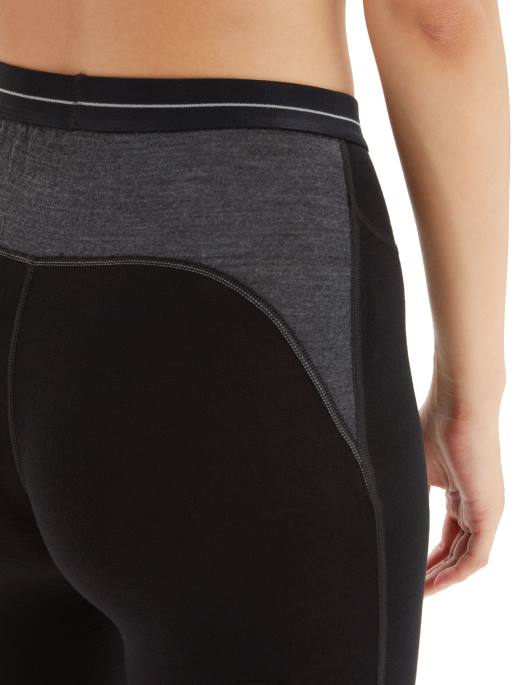 Icebreaker Kvinder merino 260 zoneknit leggings B00X598 tøj sort/jet lyng