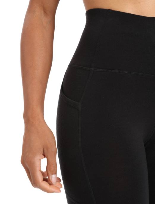 Icebreaker Kvinder merino fastray tights med høj talje B00X733 tøj sort