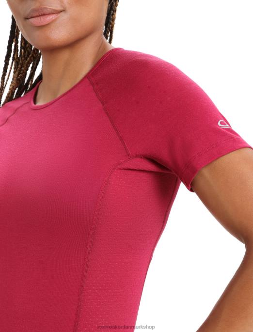 Icebreaker Kvinder bodyfitzone merino 150 zone kortærmet crewe termo top B00X891 tøj kirsebær