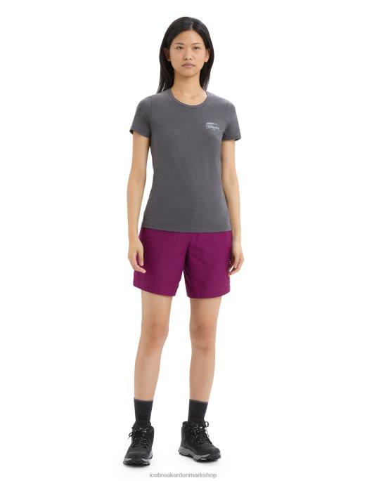 Icebreaker Kvinder merino central klassisk kortærmet t-shirt caravan life B00X663 tøj Monsun
