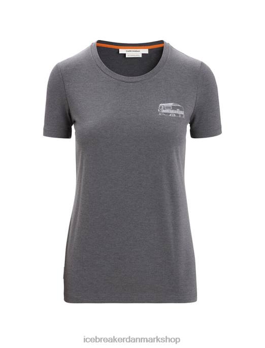 Icebreaker Kvinder merino central klassisk kortærmet t-shirt caravan life B00X663 tøj Monsun