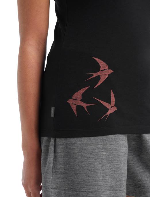 Icebreaker Kvinder merino tech lite ii kortærmede scoop t-shirt myldrende former B00X925 tøj sort