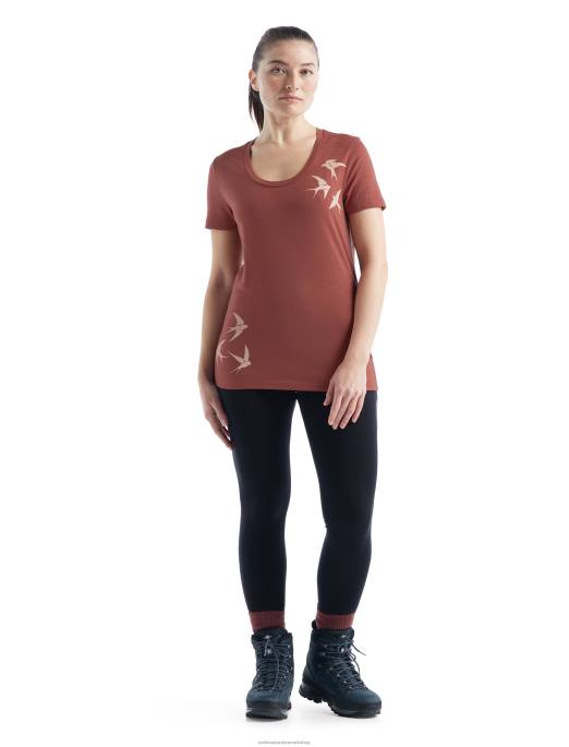Icebreaker Kvinder merino tech lite ii kortærmede scoop t-shirt myldrende former B00X926 tøj drue