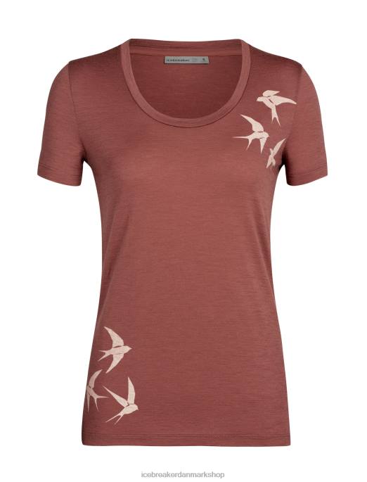 Icebreaker Kvinder merino tech lite ii kortærmede scoop t-shirt myldrende former B00X926 tøj drue