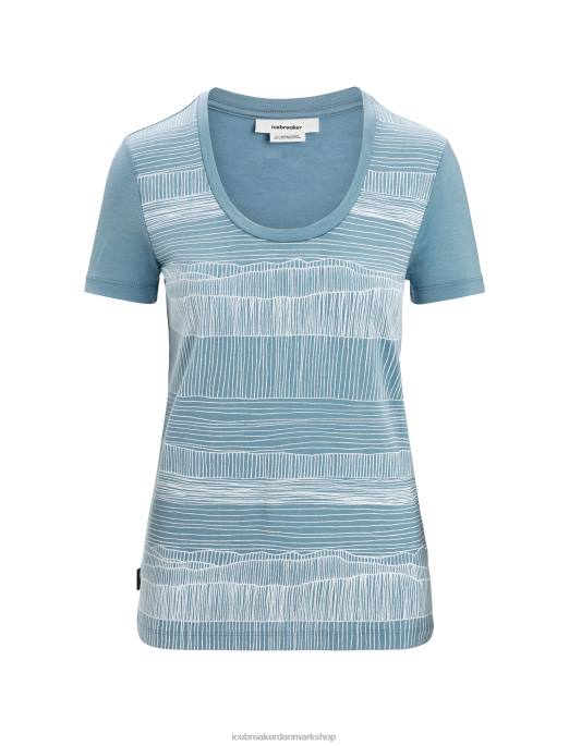 Icebreaker Kvinder merino tech lite ii kortærmede scoop t-shirt reflekslinjer B00X627 tøj astral blå