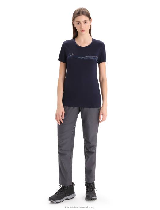 Icebreaker Kvinder merino tech lite ii kortærmede t-shirt kadencebaner B00X634 tøj midnatsflåde