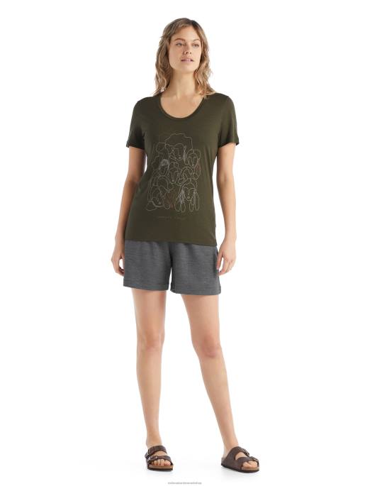 Icebreaker Kvinder merino tech lite ii kortærmet scoop t-shirt cirkel B00X929 tøj loden