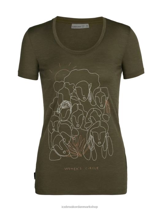 Icebreaker Kvinder merino tech lite ii kortærmet scoop t-shirt cirkel B00X929 tøj loden