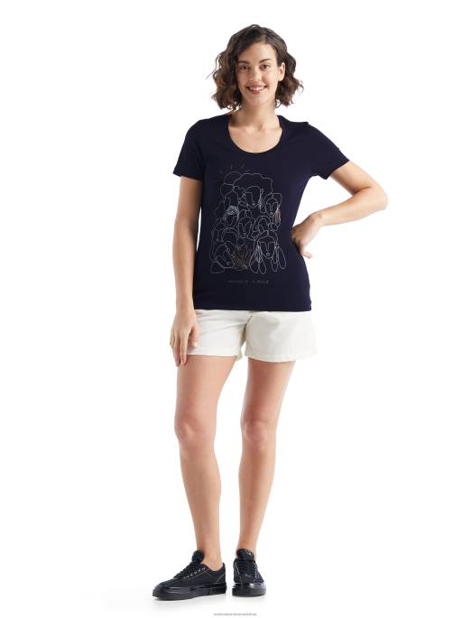 Icebreaker Kvinder merino tech lite ii kortærmet scoop t-shirt cirkel B00X930 tøj midnatsflåde