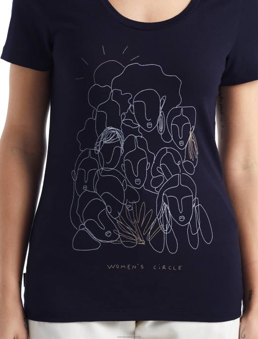 Icebreaker Kvinder merino tech lite ii kortærmet scoop t-shirt cirkel B00X930 tøj midnatsflåde
