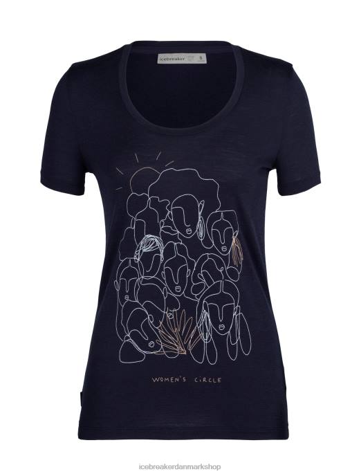 Icebreaker Kvinder merino tech lite ii kortærmet scoop t-shirt cirkel B00X930 tøj midnatsflåde