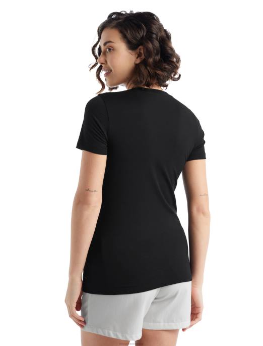 Icebreaker Kvinder merino tech lite ii kortærmet scoop t-shirt hill sprint B00X927 tøj sort