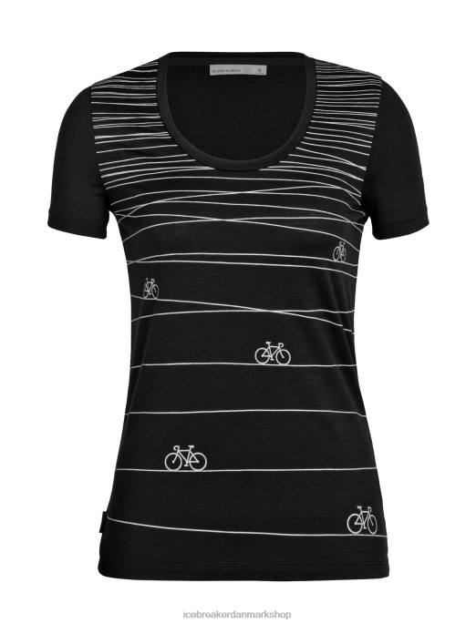 Icebreaker Kvinder merino tech lite ii kortærmet scoop t-shirt hill sprint B00X927 tøj sort
