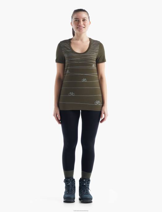 Icebreaker Kvinder merino tech lite ii kortærmet scoop t-shirt hill sprint B00X928 tøj loden