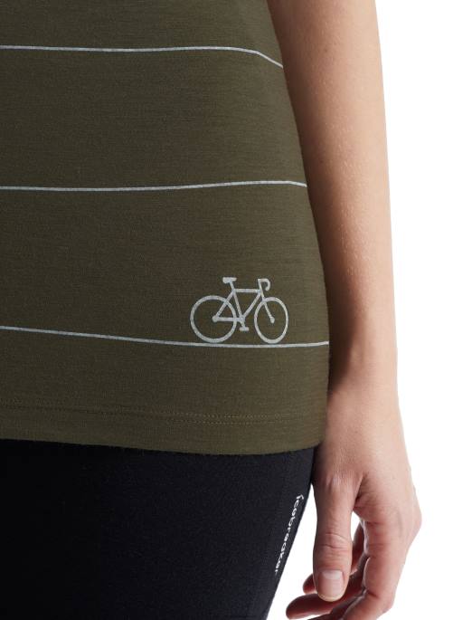 Icebreaker Kvinder merino tech lite ii kortærmet scoop t-shirt hill sprint B00X928 tøj loden